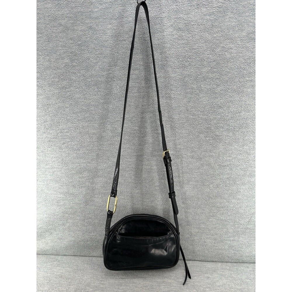 HOBO International Black Leather Crossbody Purse  PU